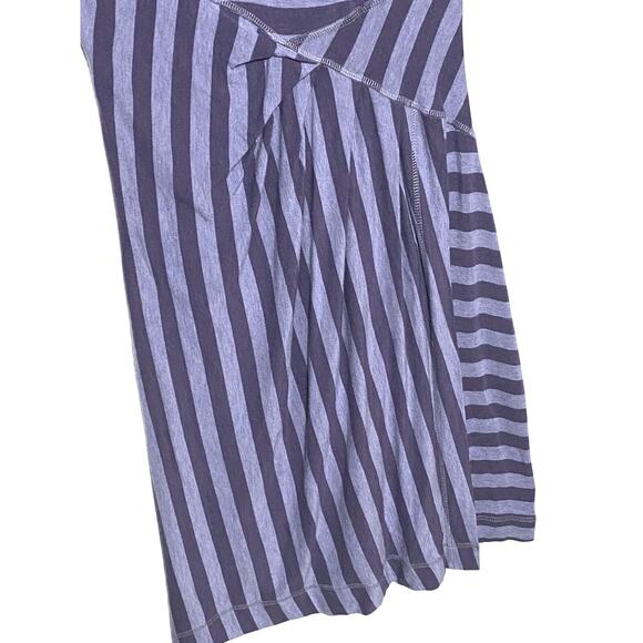 Athleta Striped Splendor Lotus Faux Wrap Dress Athleisure Whimsigoth Witchy Goth - Picture 2 of 7